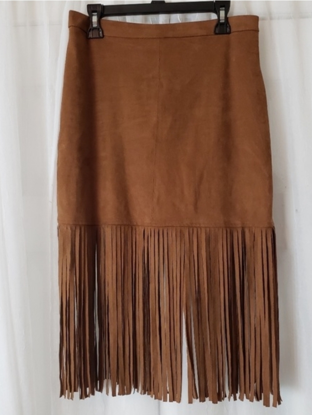 Forever 21 Brown Fringe Midi Skirt
